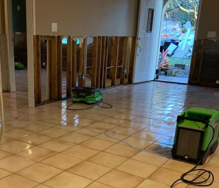 air movers removing flooding